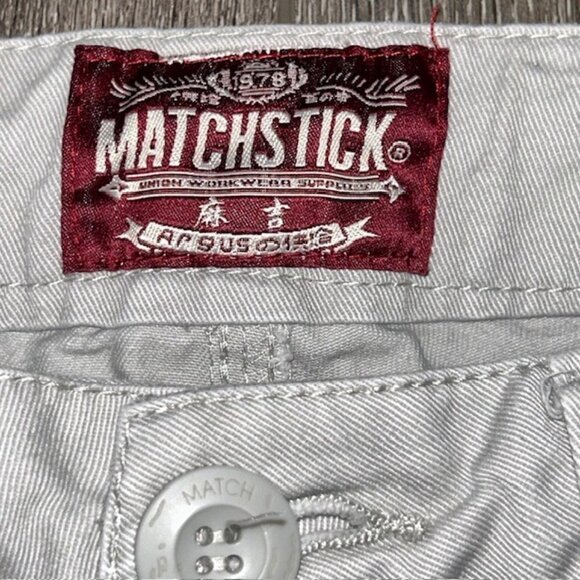 Matchstick Cargo Pants Men’s M 32x29 Khaki Beige Tactical Military Utility - Picture 3 of 6